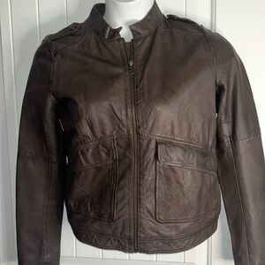 Hinge Seattle Genuine Leather Jacket